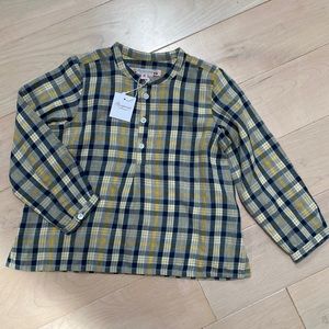 Bonpoint boys soft flannel plaid shirt